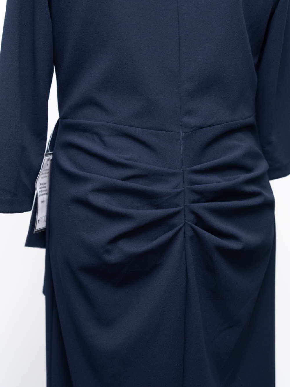 XSCAPE - Asymmetric Neck Ruched Side Drape Gown with Slit‎ - Picture 11 of 13